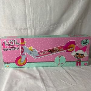 LOL surprise pink kick scooter great for kids five years and older